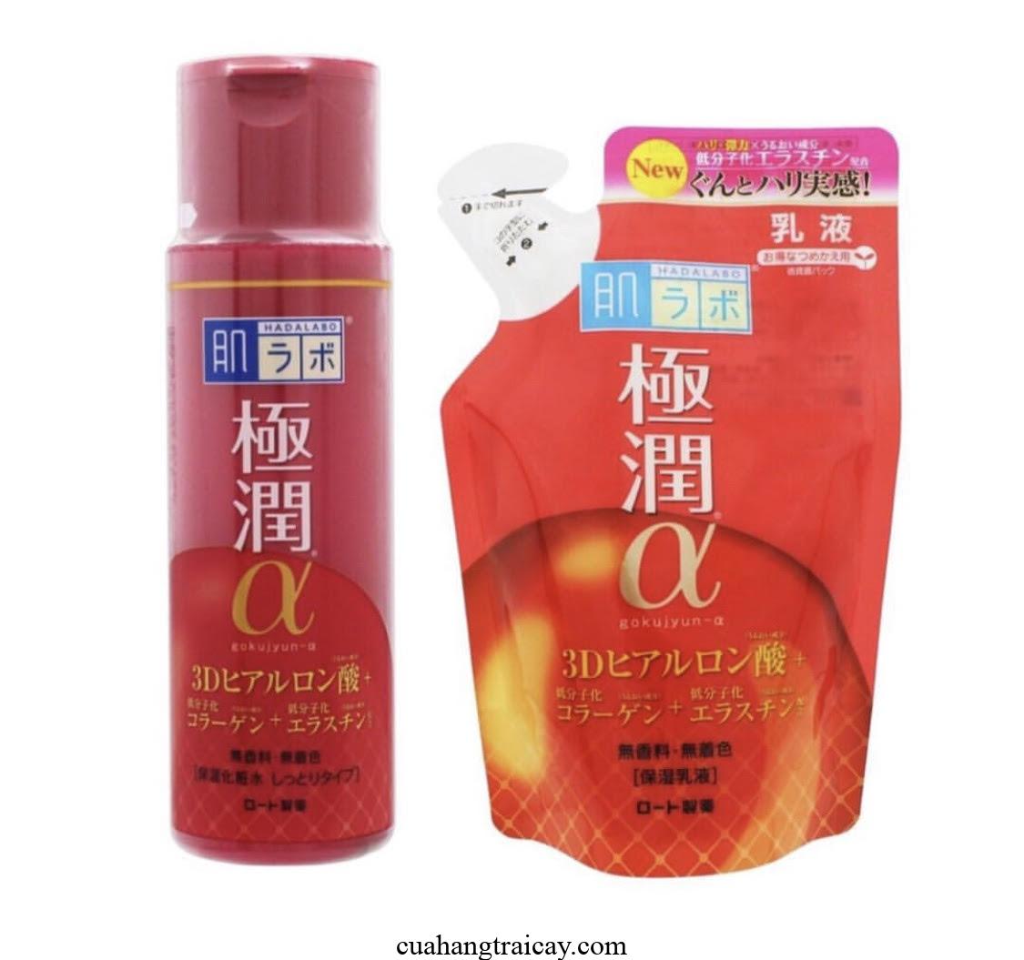 HadaLabo Gokujyun Alpha Firming Emulsion (140ml) - Japanese Skincare 5